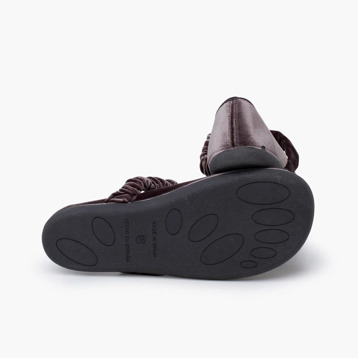 Pisamonas Merceditas Barefoot Terciopelo Tira Fruncida