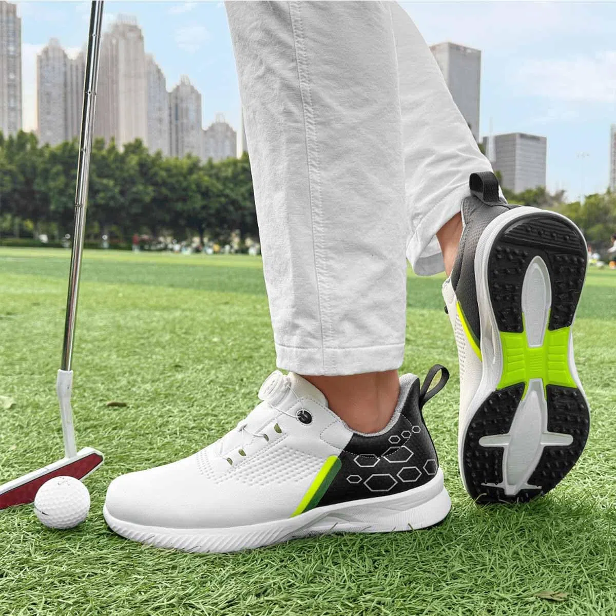Zapatillas de Golf para Hombre, Impermeables, clásicas, sin Clavos