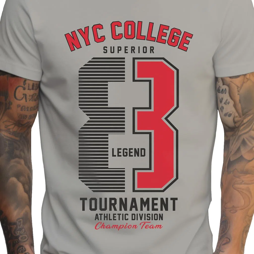 Peppyzone Camiseta estampada con números de ajuste regular para hombre, 100 % algodón, media manga, paquete combinado de 3 unidades