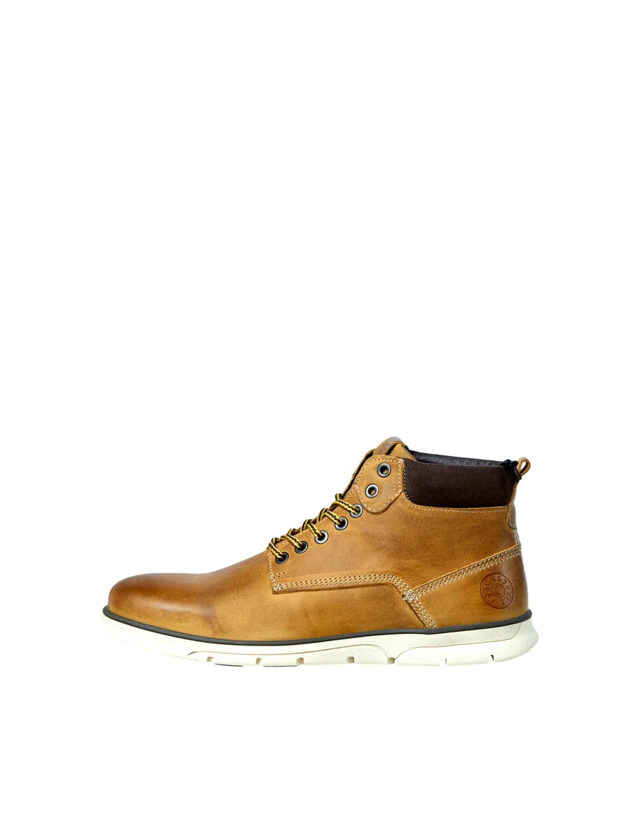 JACK & JONES Jfwtubar Piel Honey Sn Botas cortas al tobilloHombre