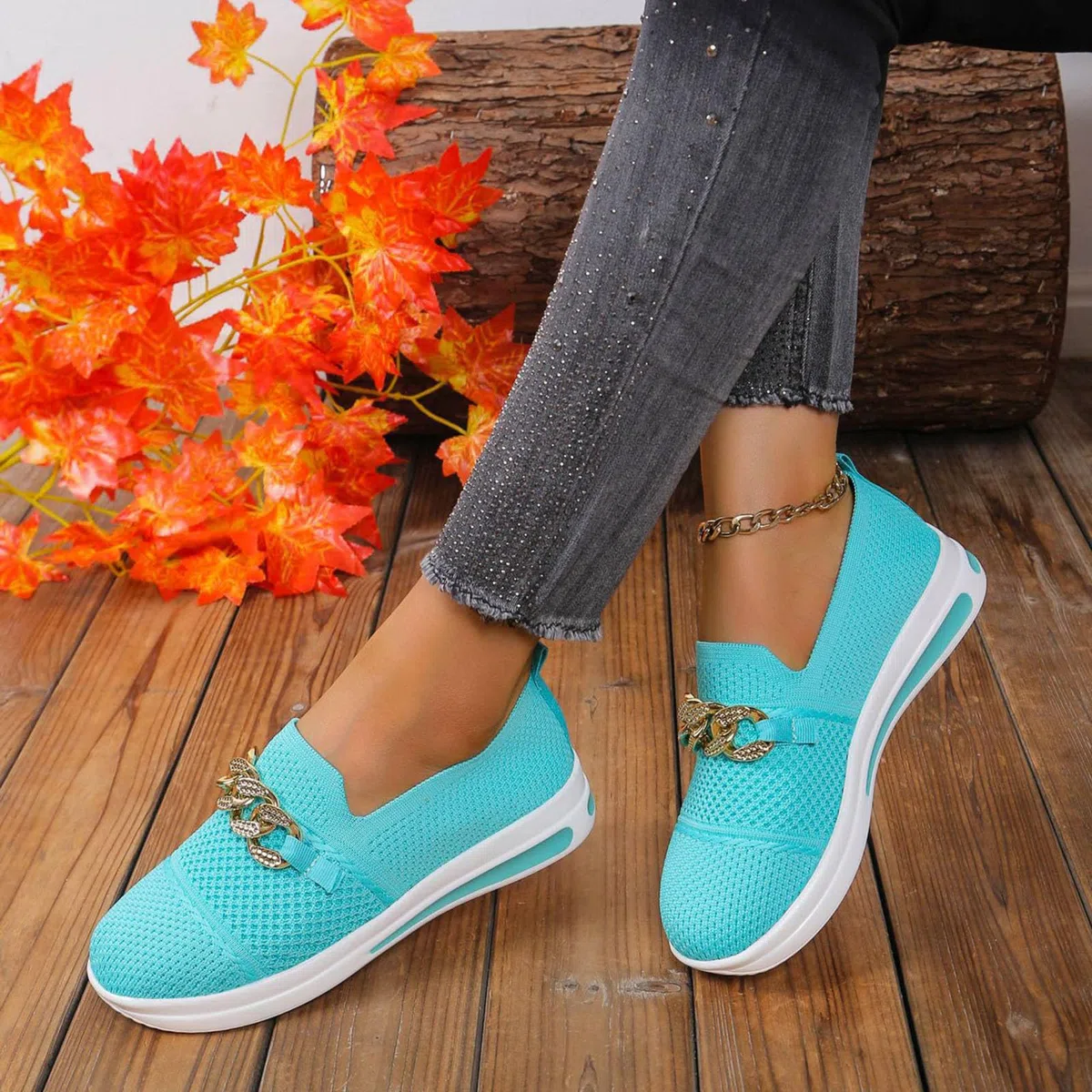 Zapatos para mujer, zapatos para mujer, tejidos ortopédicos, transpirables, suela suave, zapatos deportivos cómodos para caminar, Bu1, 39.5 EU