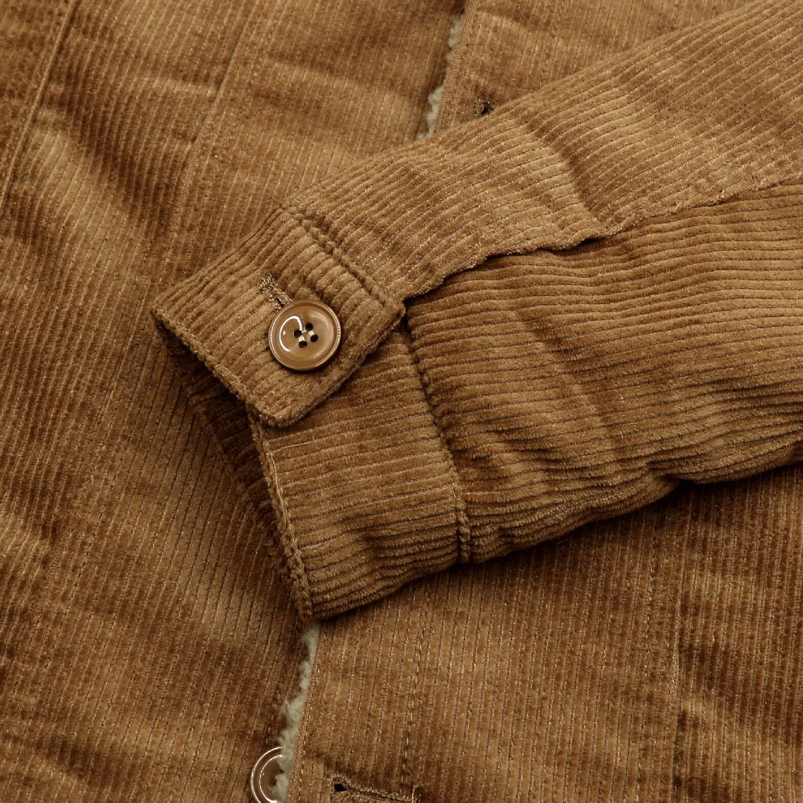 Hombre Chaqueta Cargo Pana con Forro de Polar, Chaqueta de Camionero Cálida, Chaqueta Cortavientos Militar Invierno con Cuello Vuelto