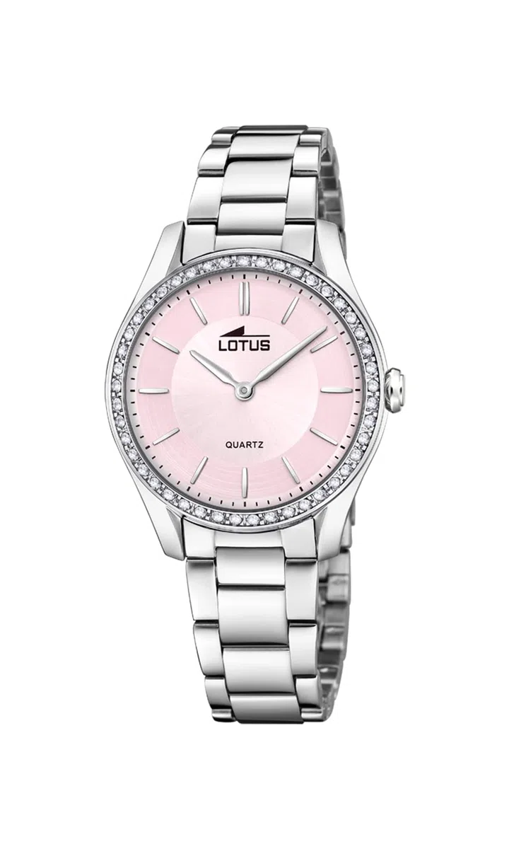 LOTUS Reloj Mujer Analógico de Acero Inoxidable 316l Plateado