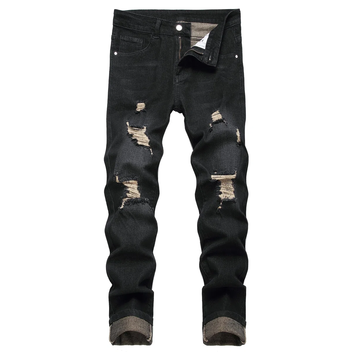 Pantalones vaqueros ajustados para hombre, ajustados, ajustados, ajustados, ajustados, ajustados, de cintura flexible, pantalones vaqueros informales, de diseño ajustado, pantalones vaqueros, E#black