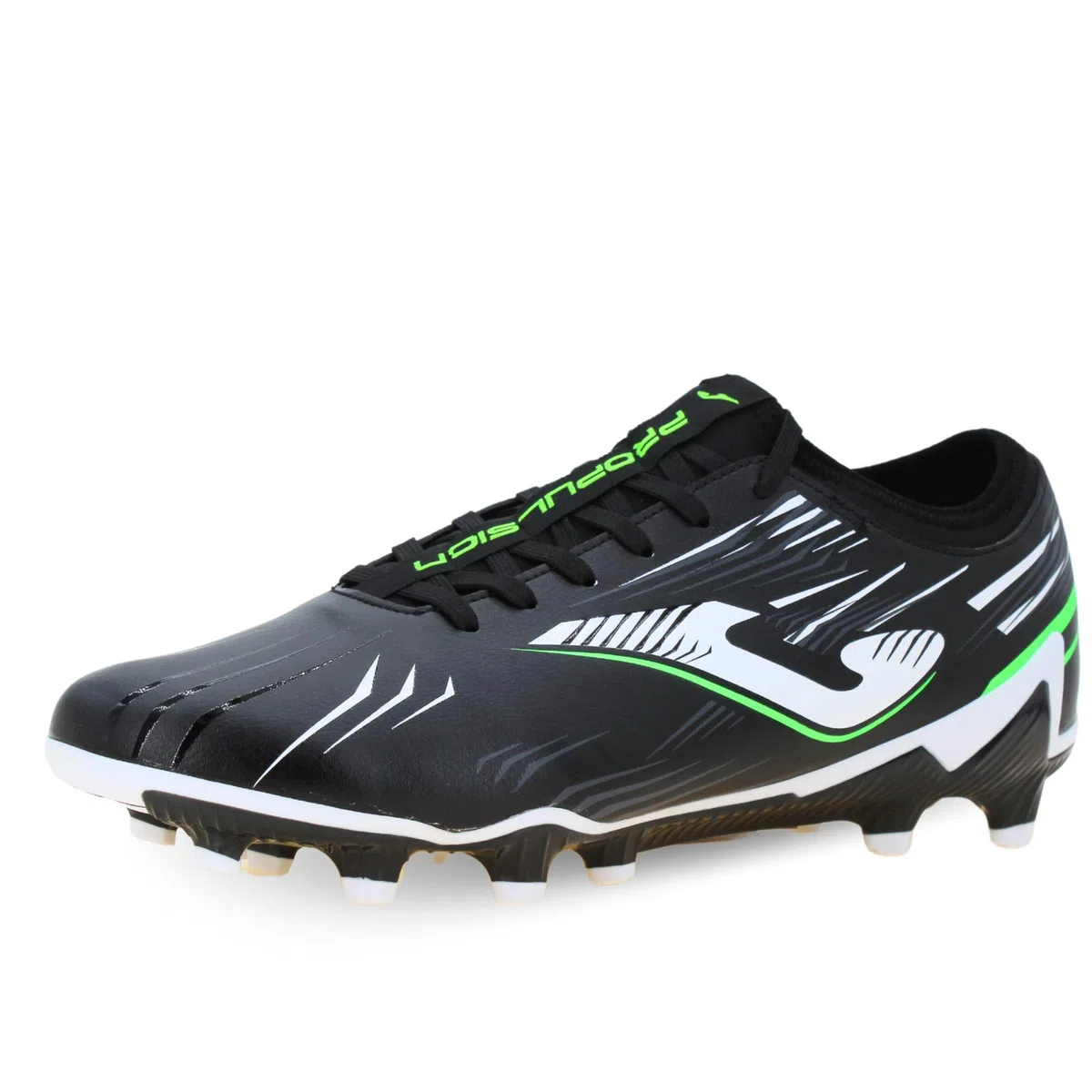 Joma Botas de fútbol de suelo firme, 6.5-12 de EE. UU. - Tacos profesionales - Parte superior de microfibra, suela cromada, refuerzo en el talón - propulsión