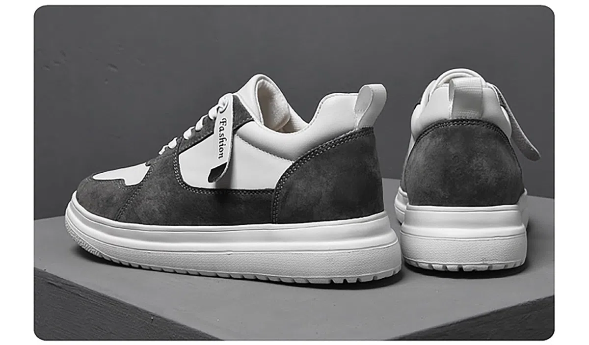 Genérico Zapatillas Casa Hombre, Zapatillas Casual Hombre Zapatos cuero otoño invierno casuales exterior con suelas elegantes antideslizantes