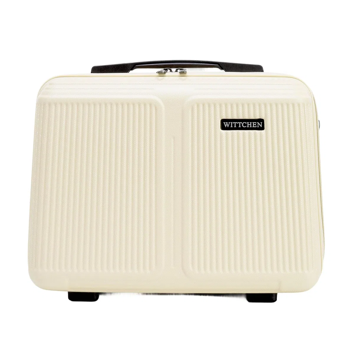 WITTCHEN Stripes Line Neceser Estuche para cosméticos Neceser de Viaje Equipaje rígido ABS Asa cómoda Correa para Hombro Crema