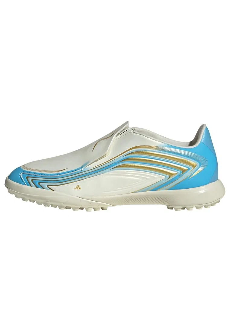 adidas Tenis de fútbol Unisex para niños F50 Messi League sin Cordones