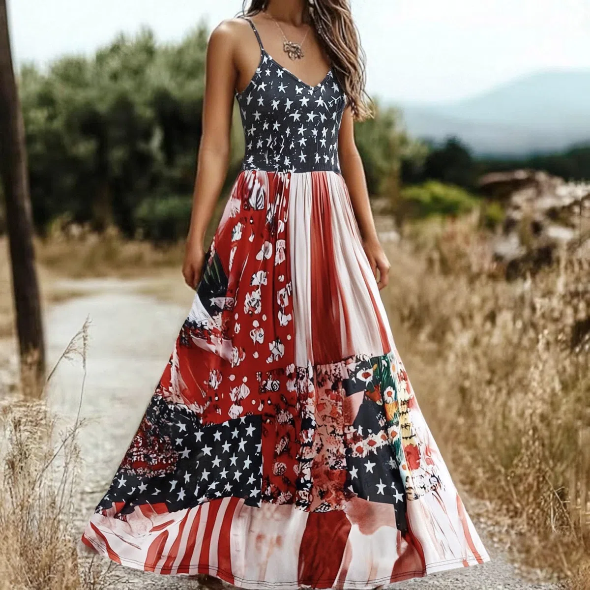 Vestido casual de verano con estampado floral, sin mangas, para vacaciones