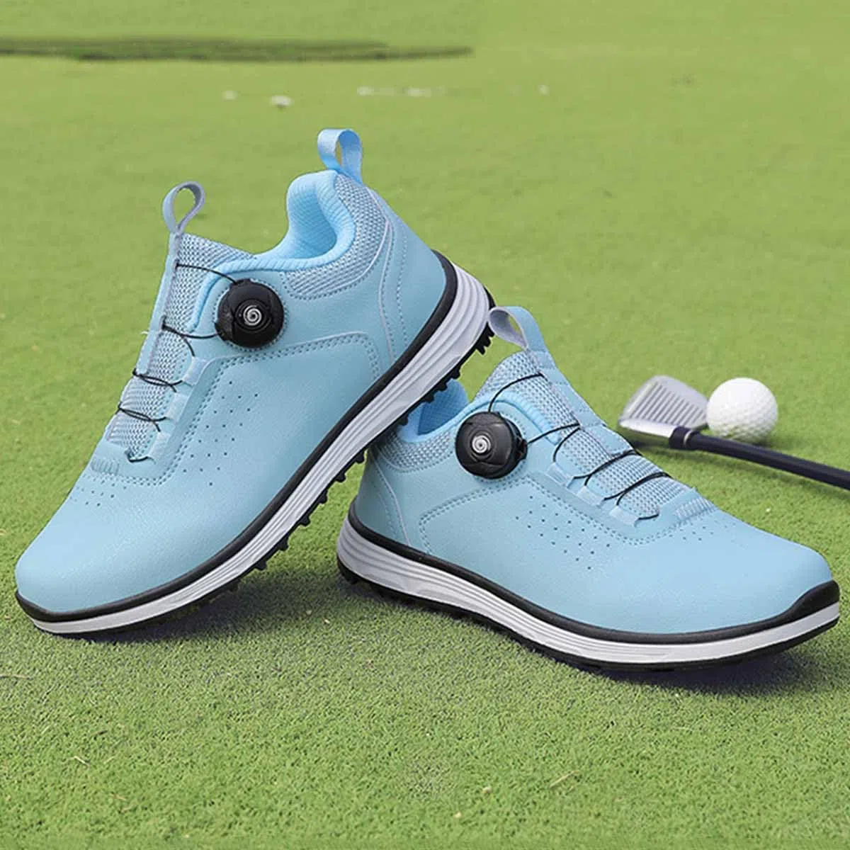 Zapatos de Golf para Mujer, Impermeables, sin Tacos