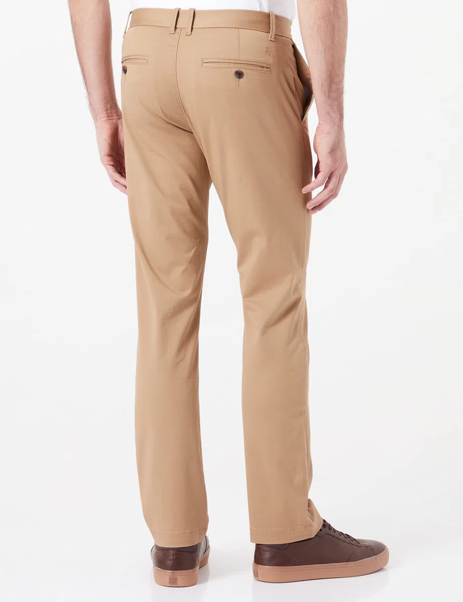 Original Penguin Chino Elástico Pantalones Informales para Hombre