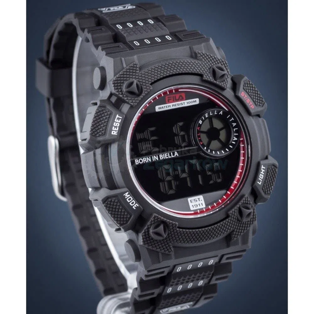 FILA Reloj Digital para Unisex Adulto de Cuarzo con Correa en Silicone