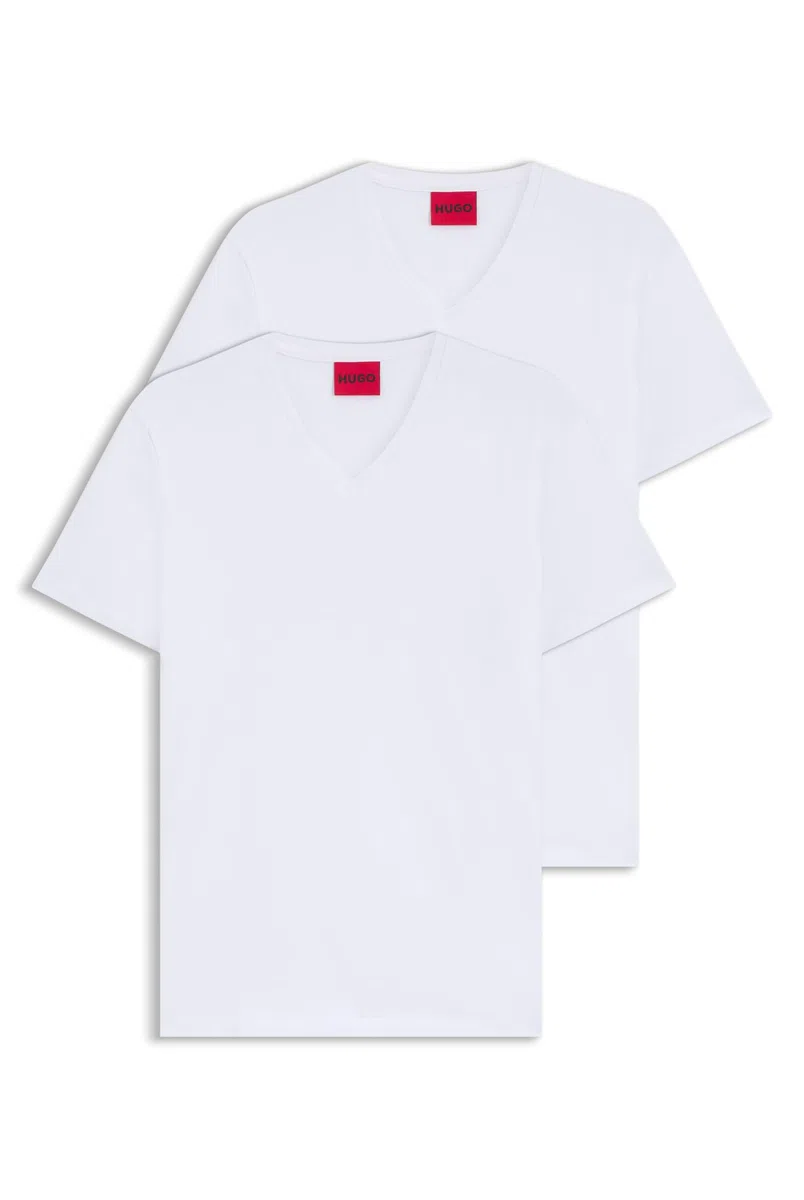 HUGO v Camiseta Hombre (Pack de 2)