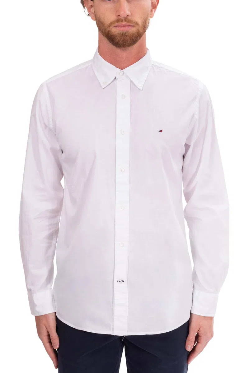 Tommy Hilfiger Camisa Hombre Flex Poplin Solid Regular Fit