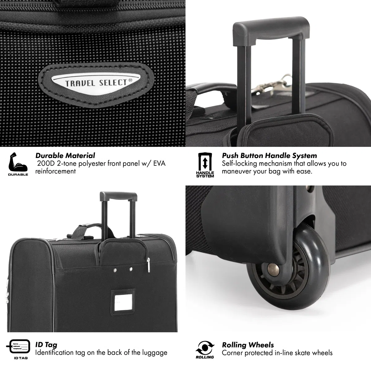 Travel Select Amsterdam Business - Bolsa de Ropa con Ruedas