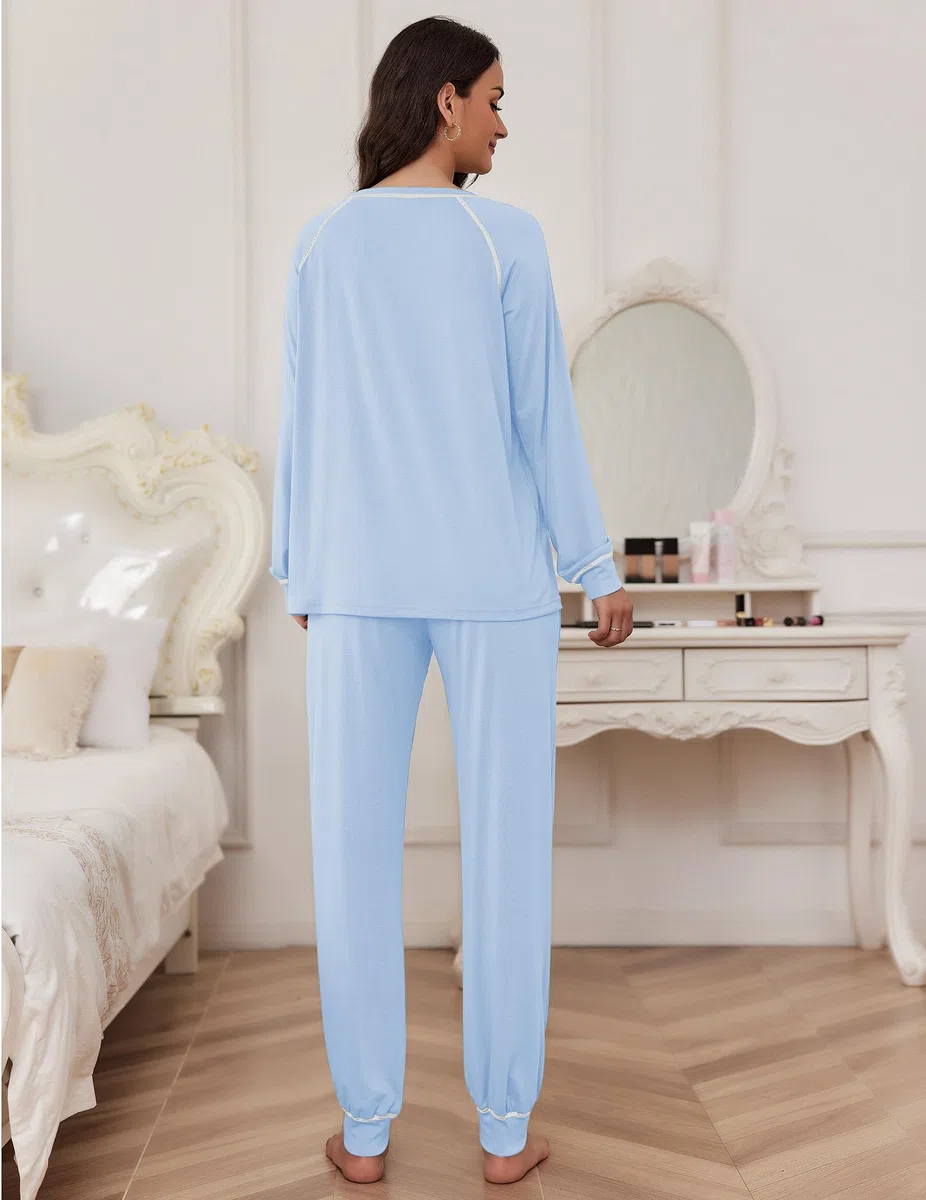 Ekouaer Casual Juego de Pijama para Mujer