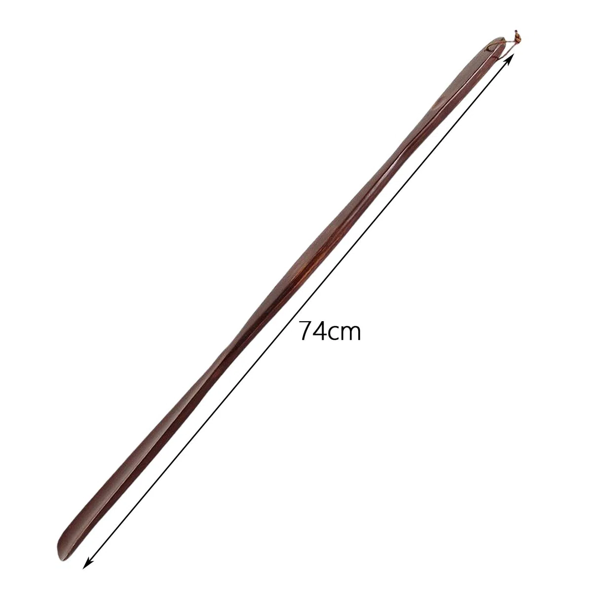 Calzador Madera Largo Portátil Extensible Funcional Ayuda Flexible con Cuerda para Hombres Mujeres Familiares Adecuado para Calzado de Cuero Hogar Reg