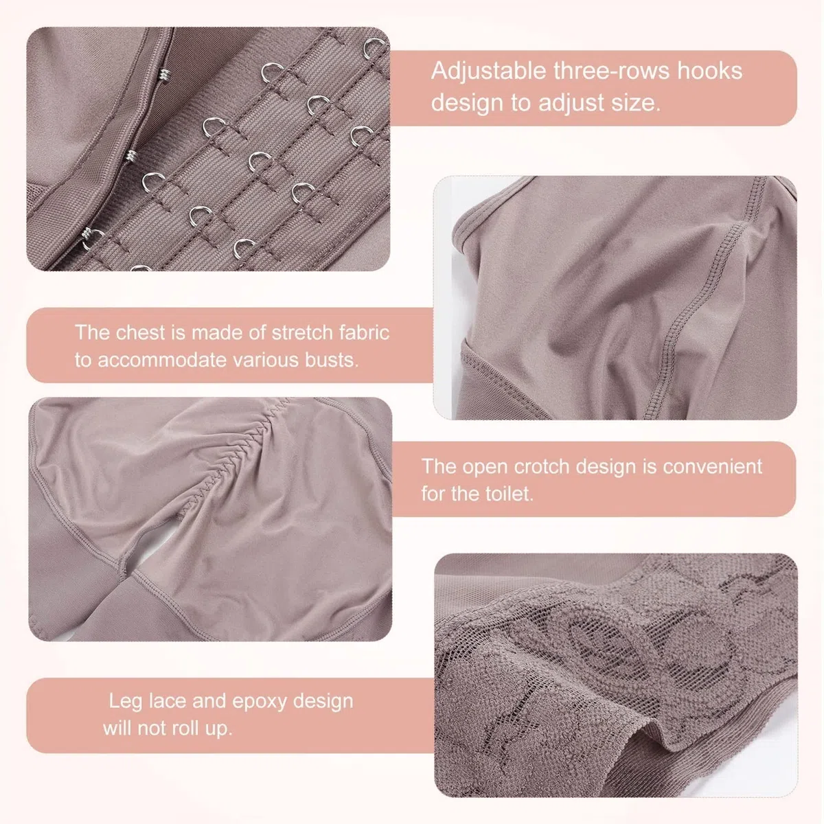 Fajas para Control de Barriga Faja Talla Grande Levantador de glúteos Body Shaper para Mujer (Color: A, tamaño: L) (AL) (BM)
