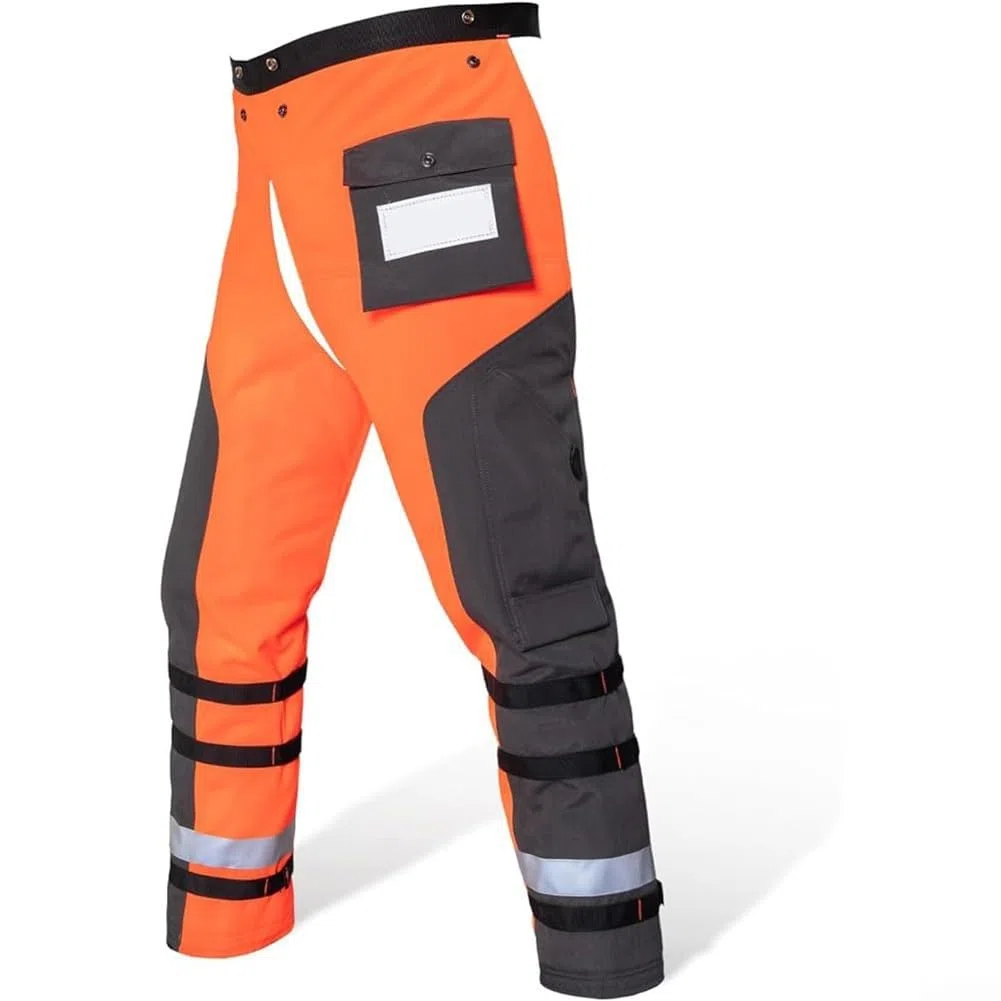 Yuanpgky Pantalones de motosierra, pantalones de protección de motosierra de 9 capas, cinturón ajustable para protección y comodidad para registrar (M)
