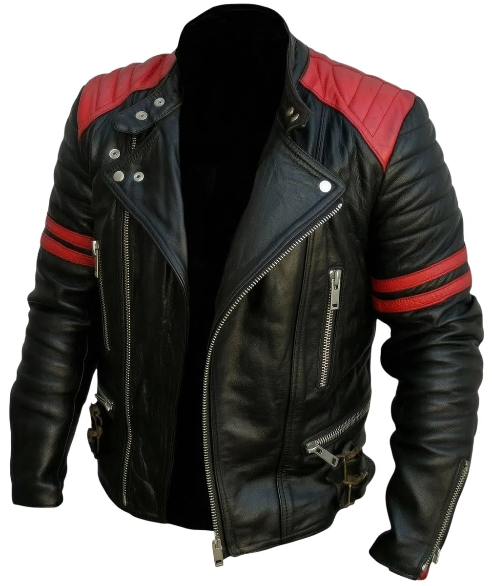 Chaqueta Brando de cuero negro de alta calidad para hombre, estilo motocicleta, ropa de abrigo inspirada en la icónica película de lucha