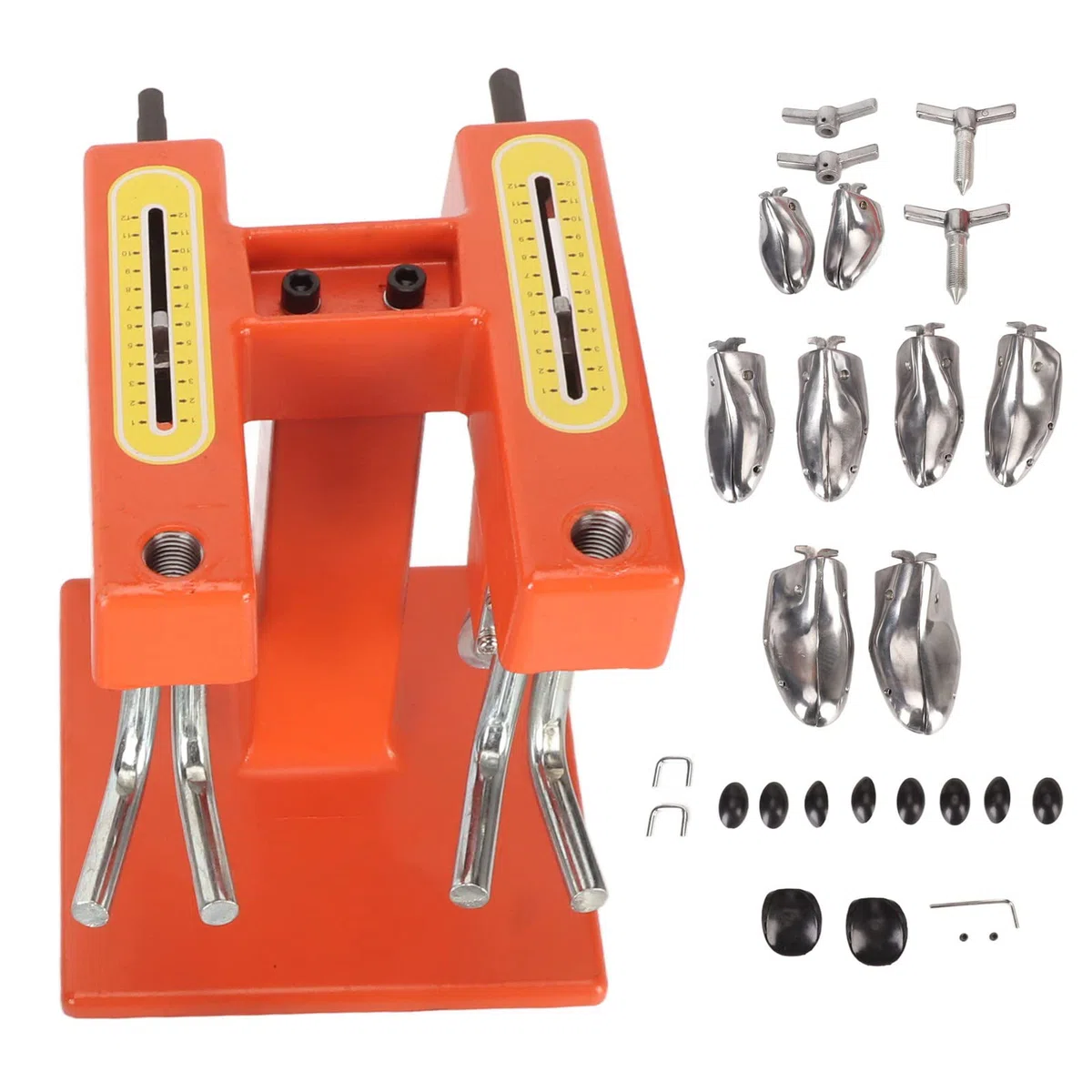 Ensanchador de Zapatos, Longitud de Ancho Ajustable con Escala Expansor de Zapatos de Dos Cabezas, Ensanchador de con 4 Pares de Hormas para Hombres y Mujeres