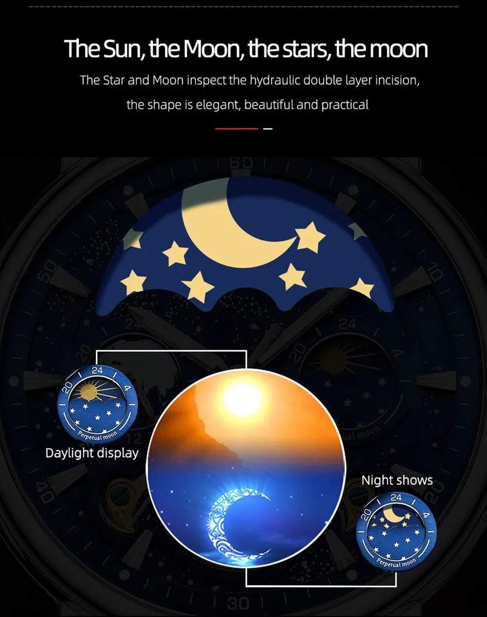 Reloj mecánico automático para hombre, reloj Tourbillon de lujo, impermeable, luminoso, cronógrafo
