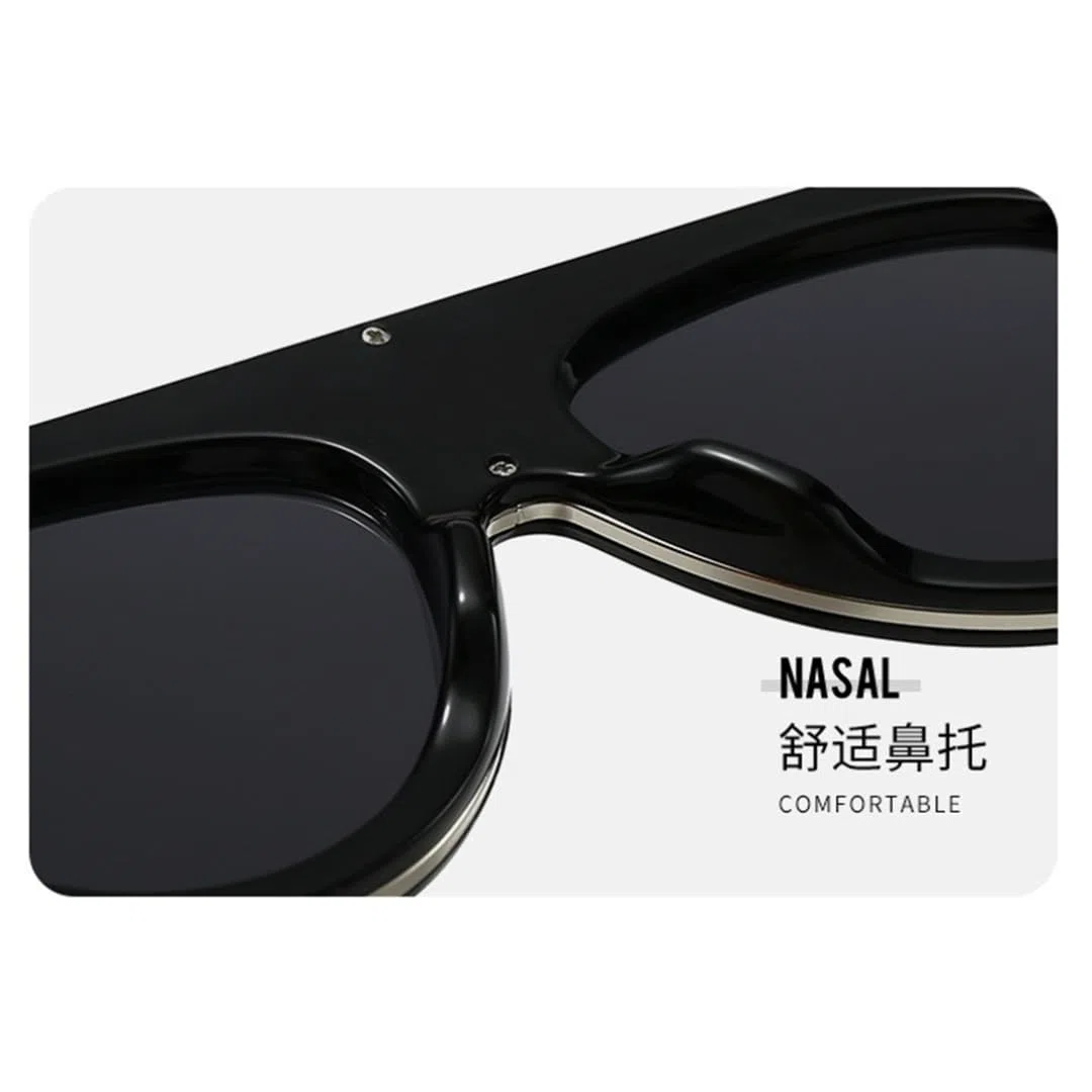 Gafas de sol de moda para mujer, lujo, estilo vintage punk.