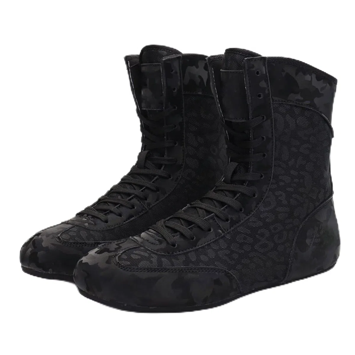 Zapatos de Lucha y Boxeo para niños - Zapatillas de Fitness para jóvenes, Zapatillas Altas Antideslizantes Culturismo, Kickboxing para Exteriores para Mujeres y Hombres