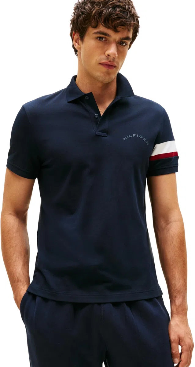 Tommy Hilfiger RWB Sleeve Tape Reg Polo Mw0mw41354 Polo S/S Hombre (Pack de 1)