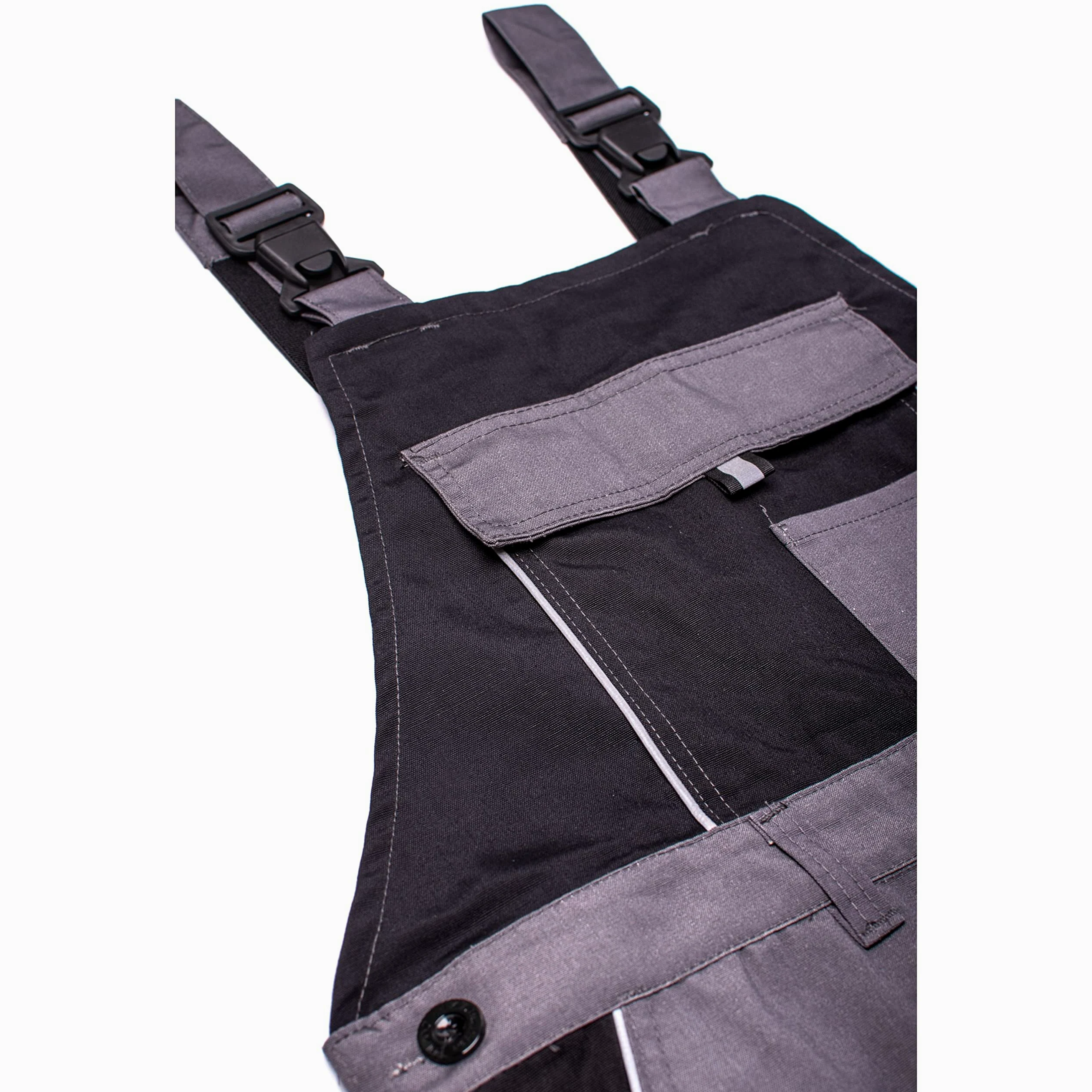 Babero y Brace Monos Dungaree Hombres Hi Vis Pantalones reflectantes Con Rodilleras Chaqueta Disponible Perfecto Para Trabajar Mecánico Pisos Trades
