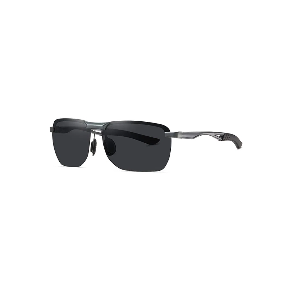 Gafas de sol de los hombres de las mujeres universales gafas de sol de los hombres medio marco polarizadas gafas de sol deportivas UV40