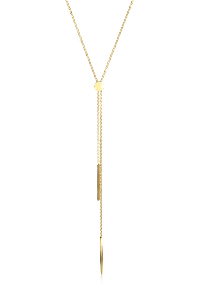 Elli Collares Mujeres Cadena en Y Geo Barra Básico Tendencia Blogger en Plata de Ley 925