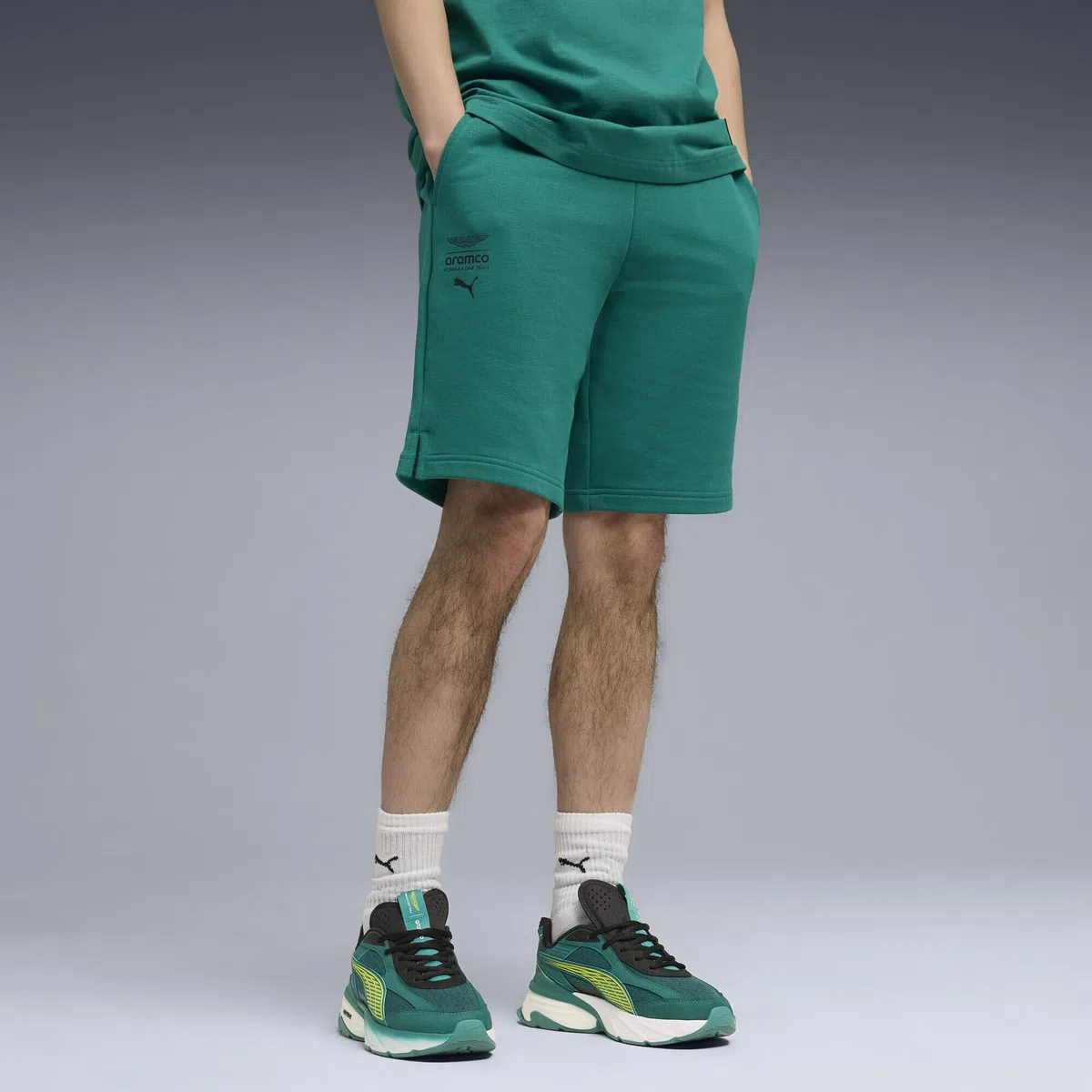 PUMA Shorts x Aston Martin ARAMCO F1® Team Essentials Hombre