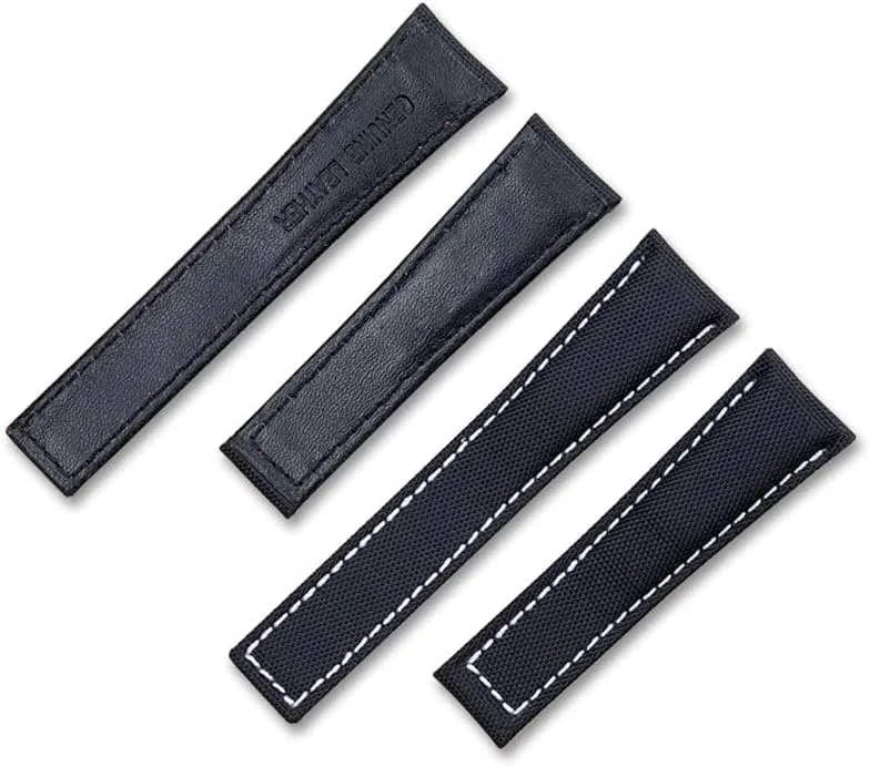 Reloj para Hombre, Reloj de Pulsera de 20MM, 21mm, 22mm, Correas de Nailon de Cuero Genuino, Correa de Reloj, Accesorios de Repuesto, Piezas Mod