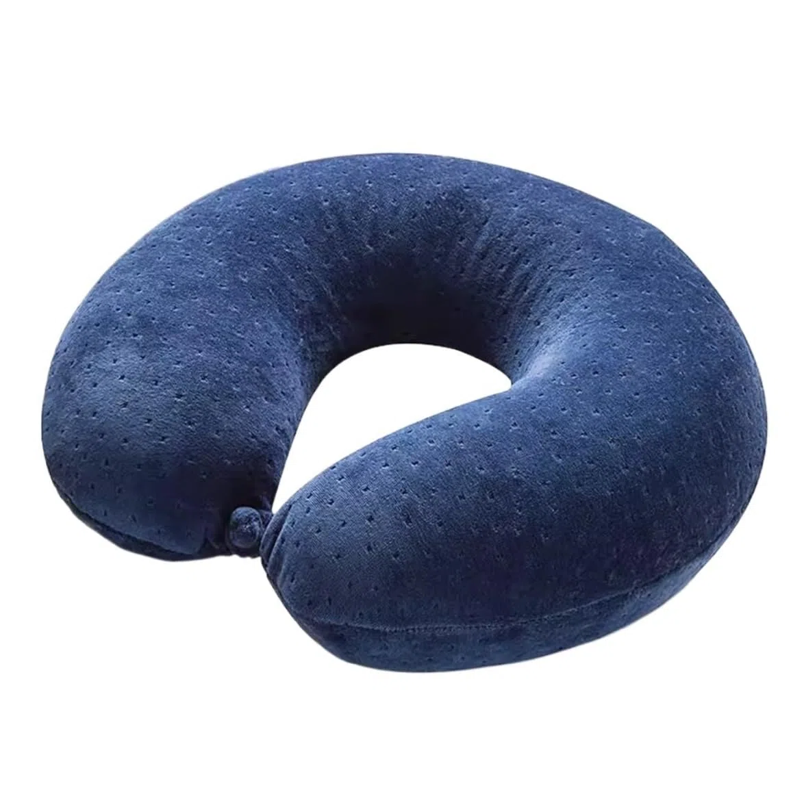 Almohada Viaje Relajarse Almohada De Viaje Látex Almohadas Algodón para El Cuello para Avión Ergonómica Oficina(Blue)