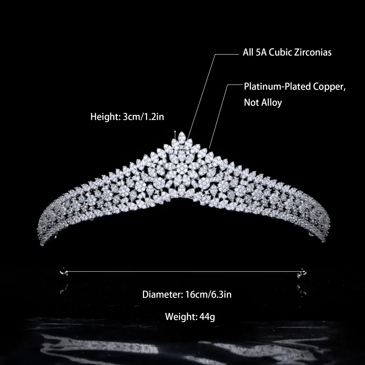 Tiaras de boda con circonita cúbica para novia, pequeñas y dulces de 16 cumpleaños, graduación, reina, coronas, concursos, coronas para 15 años, quinceañeras 2023, accesorios para el cabello de plata
