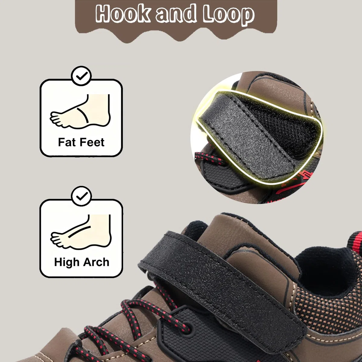 Botas de senderismo para niños, impermeables, para caminar, para exteriores, ligeras, para senderismo, camping, escalada, Brown, 39 1/3 EU