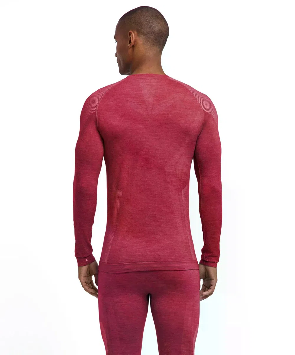 Falke Wool-Tech Light M L/S SH Lana Hilo Funcional Secado Rápido Capa de Base Superior Hombre (Pack de 1)