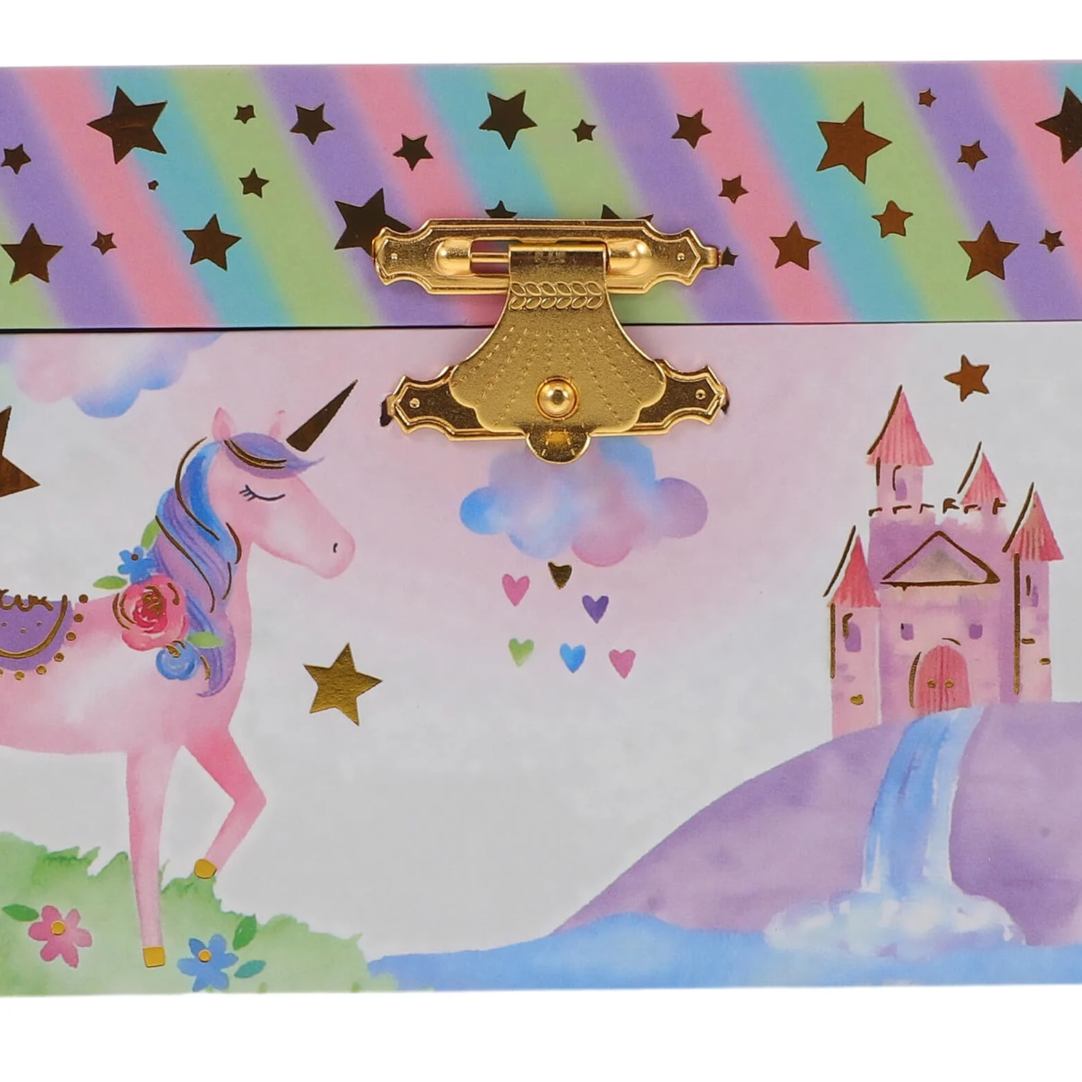 Joyero Musical De Unicornio Para Niñas Caja Musical Multifuncional Para Guardar Joyas Para Navidad y Cumpleaños