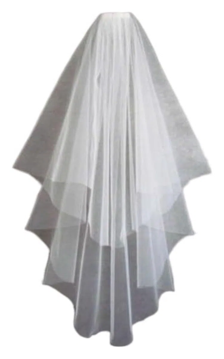 Velo De Novia,Accesorios De Boda Velo De Novia Simple Corto Blanco Marfil De Dos Capas con Peine Velo De Novia