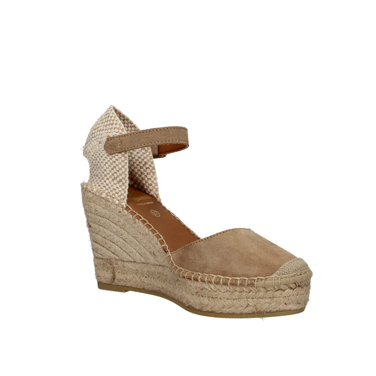 Zapatilla Yute Ante Serraje Beige para: Mujer Color: Beige Talla: 38