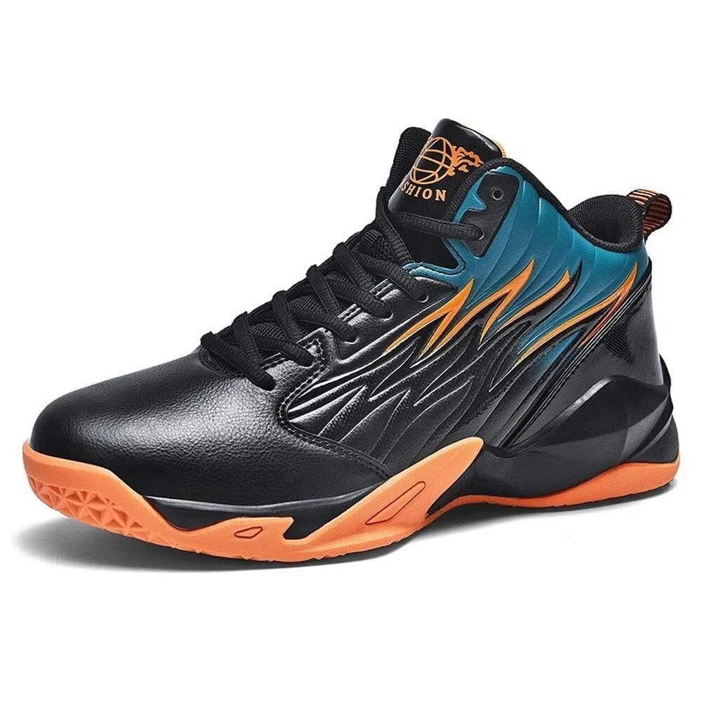 Zapatillas de Baloncesto Altas for Hombre con Suela Goma, Antideslizantes, Resistentes al Desgaste y Moda Zapatos para Caminar