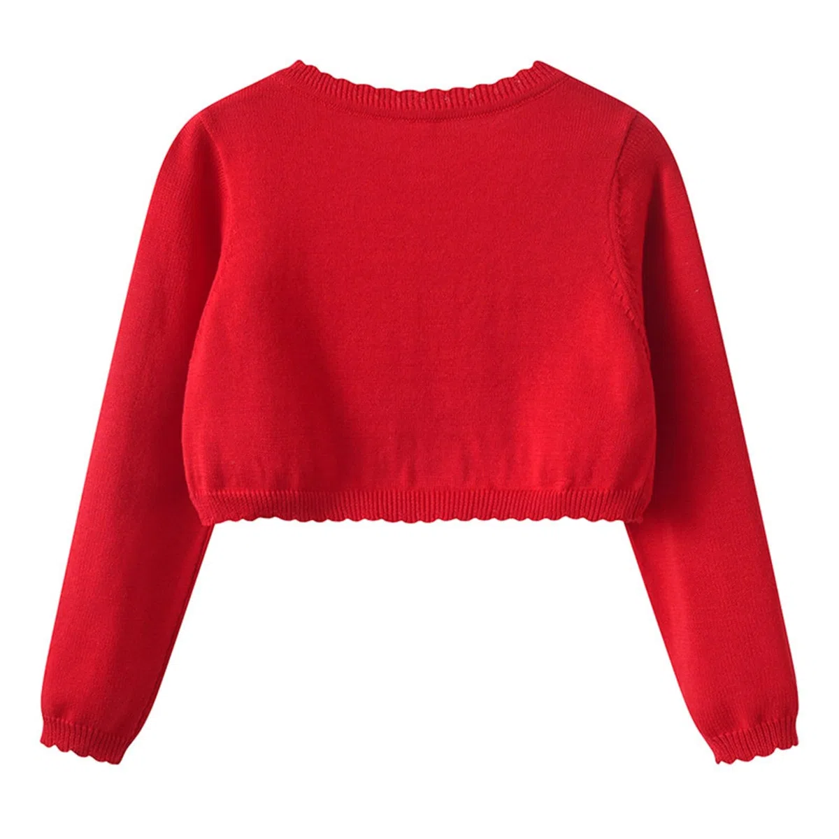 Bolero de punto para niñas con vestidos, chaqueta corta como manta perfecta | Cárdigan niña corta a vestidos, bolero para vestidos con tirantes y vestidos de verano