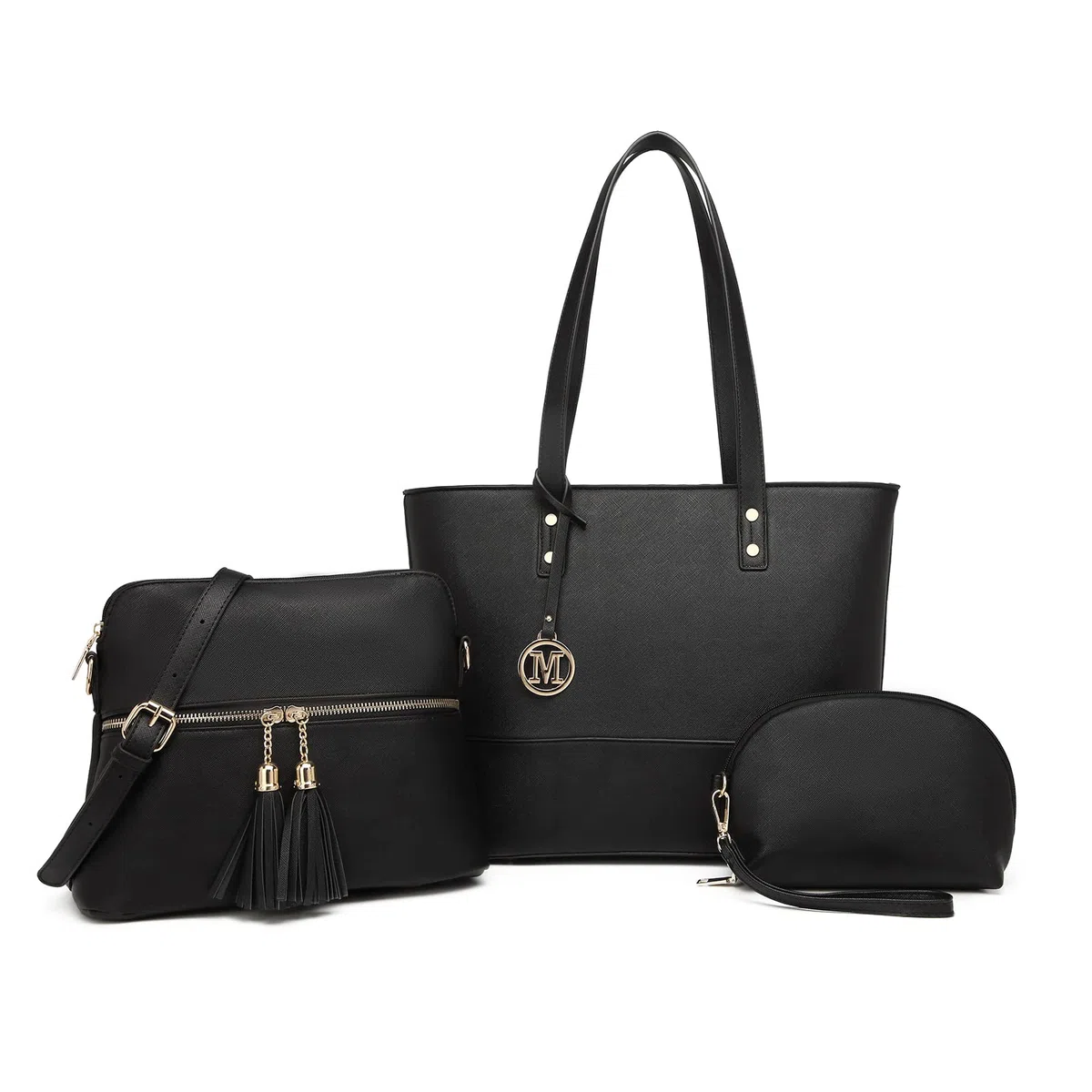 Miss Lulu Bolso Mujer Grande - Bandolera Combo - Con Gran Capacidad y Material Resistente - Perfecto para el Dia a Dia en la Universidad y Actividades Cotidianas