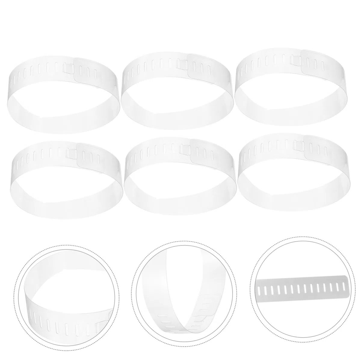 100piezas Collar De Pvc Transparente Soporte De Plástico Para Cuello De Camisa Accesorios De Moldeado Para Camisas De Vestir