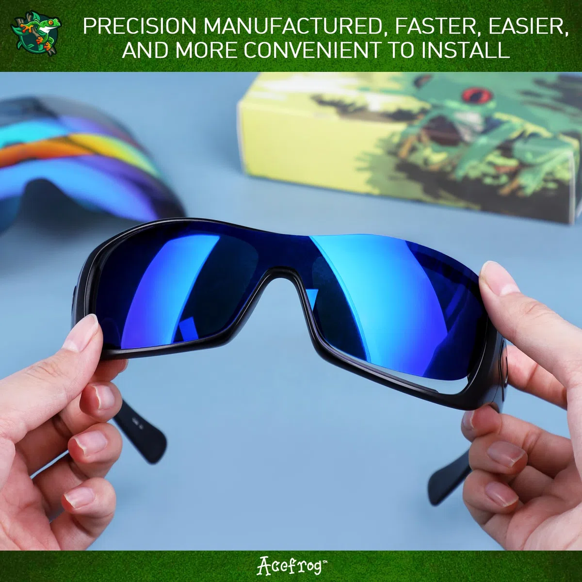 Acefrog 4 lentes de repuesto polarizadas para gafas de sol Oakley RadarLock Path, perfectamente ajustadas, inastillables, antiarañazos, paquete económico