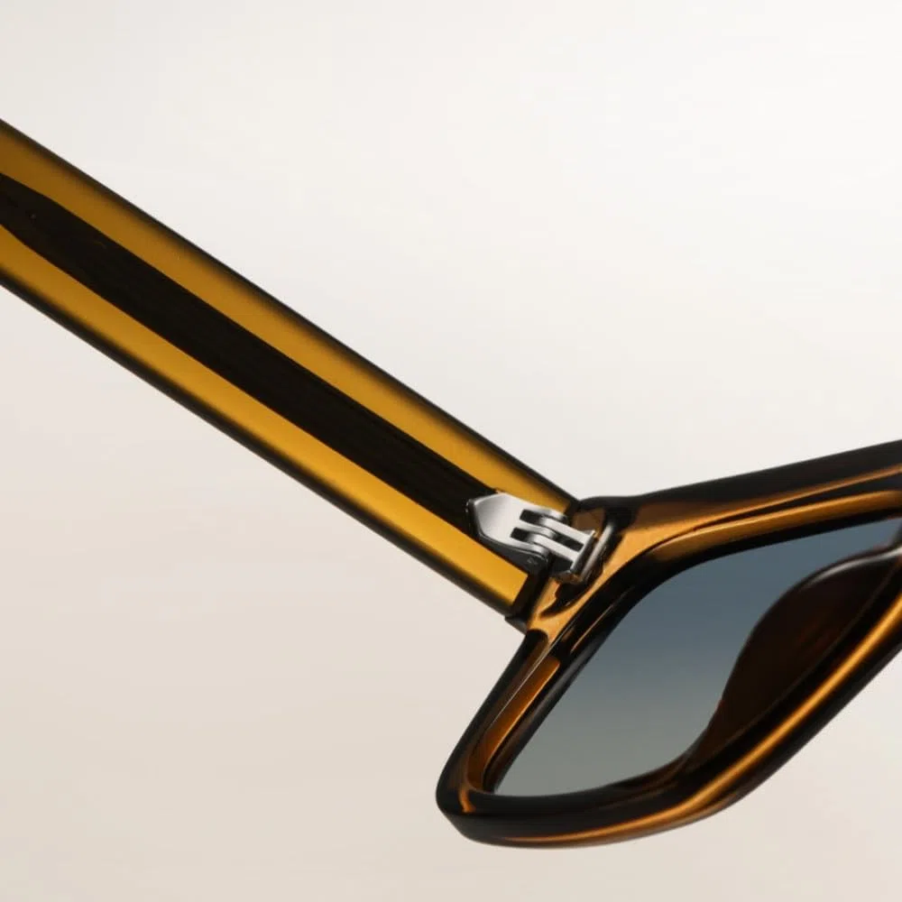Monturas de gafas redondas de acetato polarizadas UV400 con protección antirreflejos.