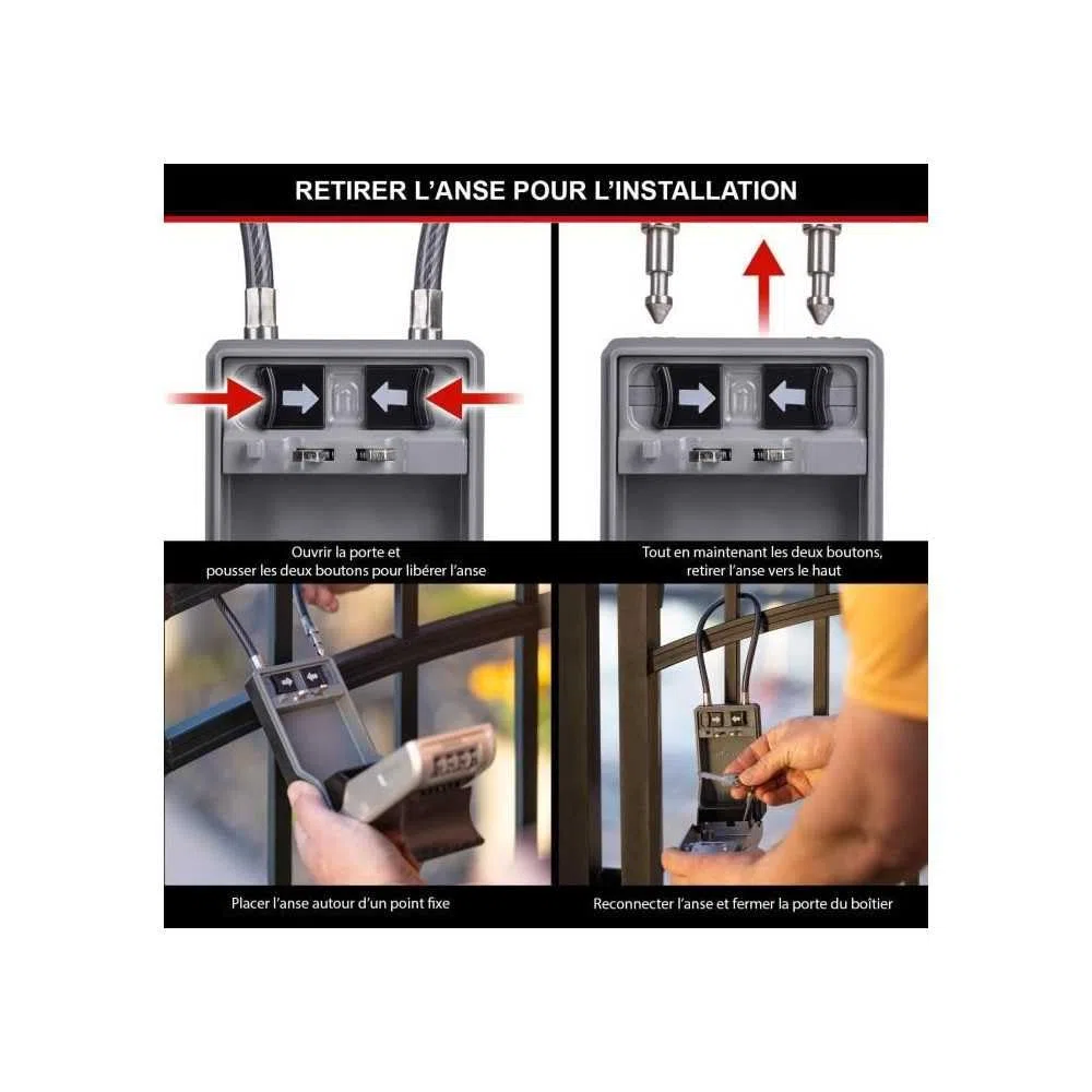 Master Lock Caja para llaves con grillete extraíble 5482EURD