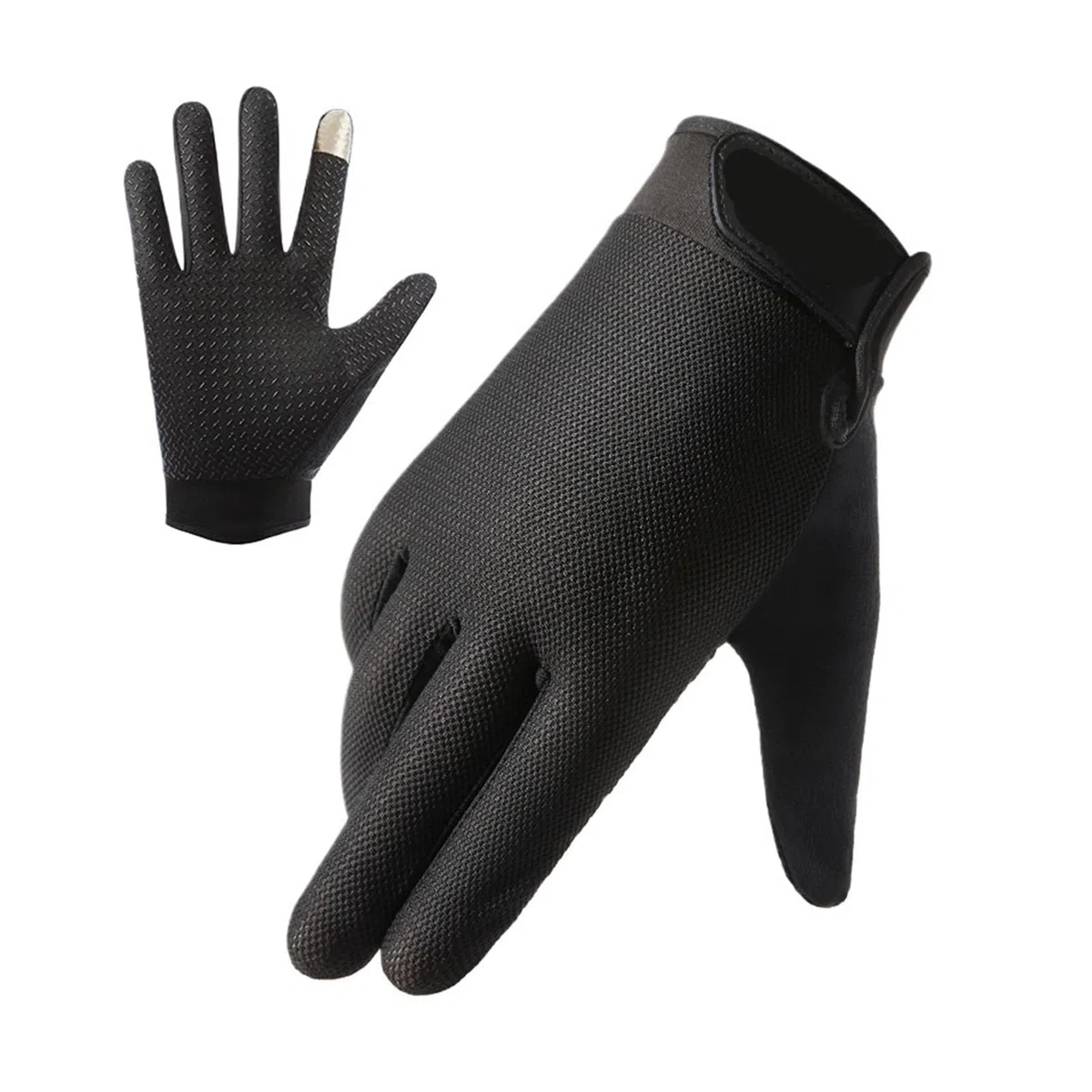 Genérico Guantes de Verano con Pantalla táctil Dos Dedos, Unisex, Pesca, Ciclismo, Fitness