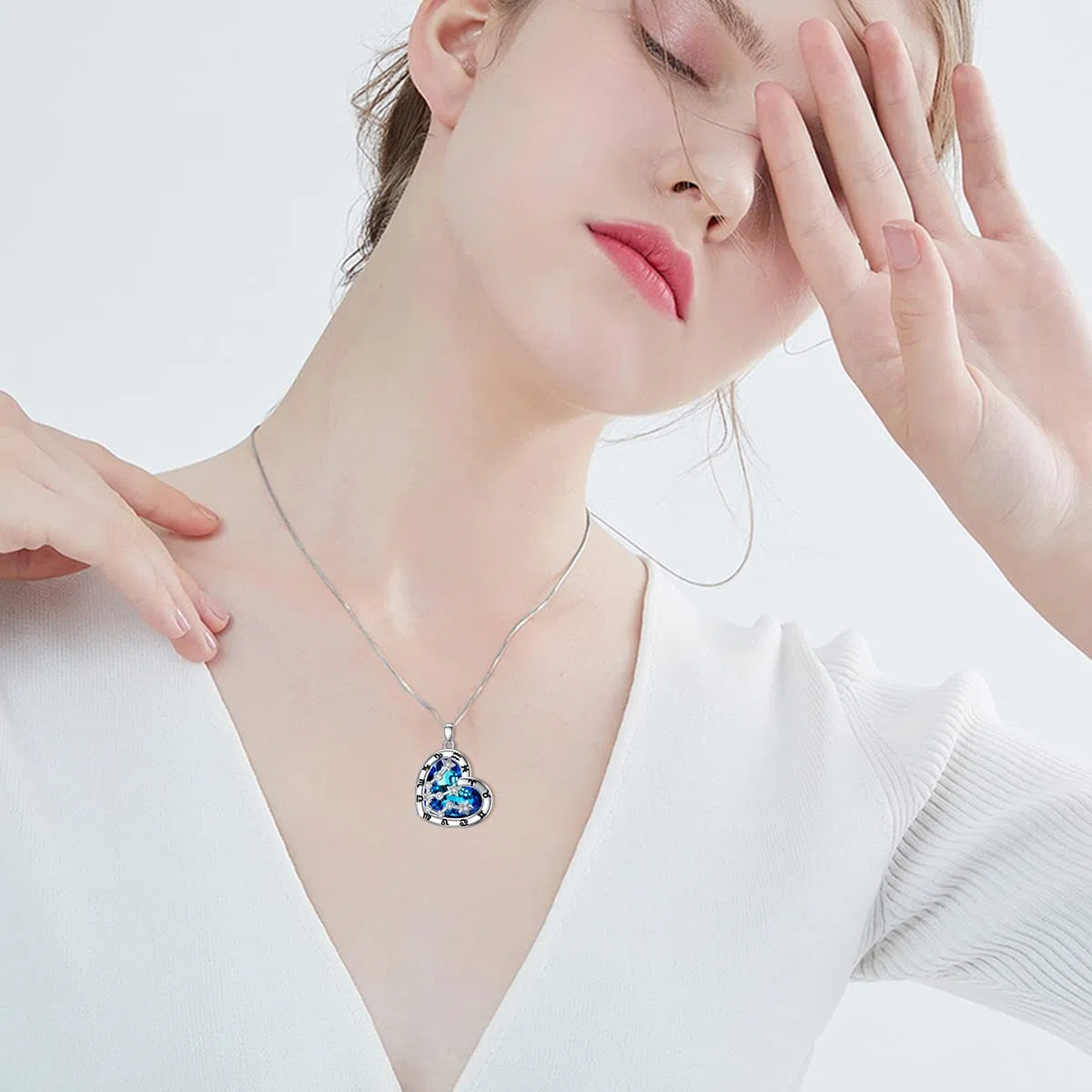 Collar de 12 signos del zodíaco de plata de ley 925 constelaciones estrella cristal colgante cadena horóscopo astrología joyería de cumpleaños regalos para mujeres y niñas